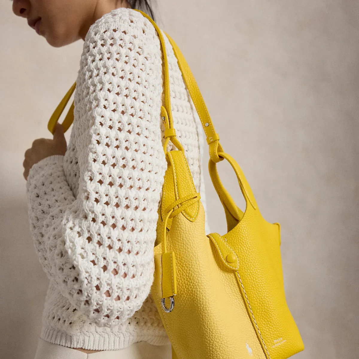 Polo Play Leather Small Tote & Crossbody by Ralph Lauren