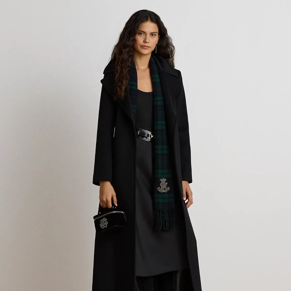 Wool-Blend Wrap Maxicoat by Ralph Lauren