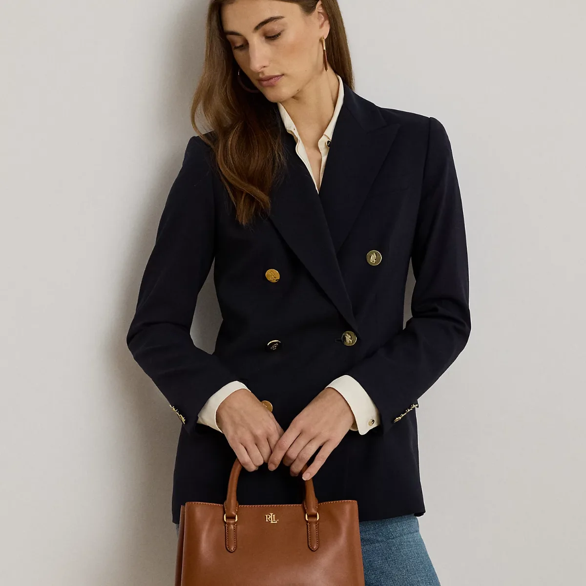 Leather Small Marcy Satchel