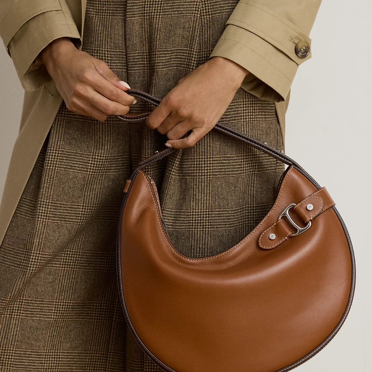 Leather Large Tasha Shoulder Bag