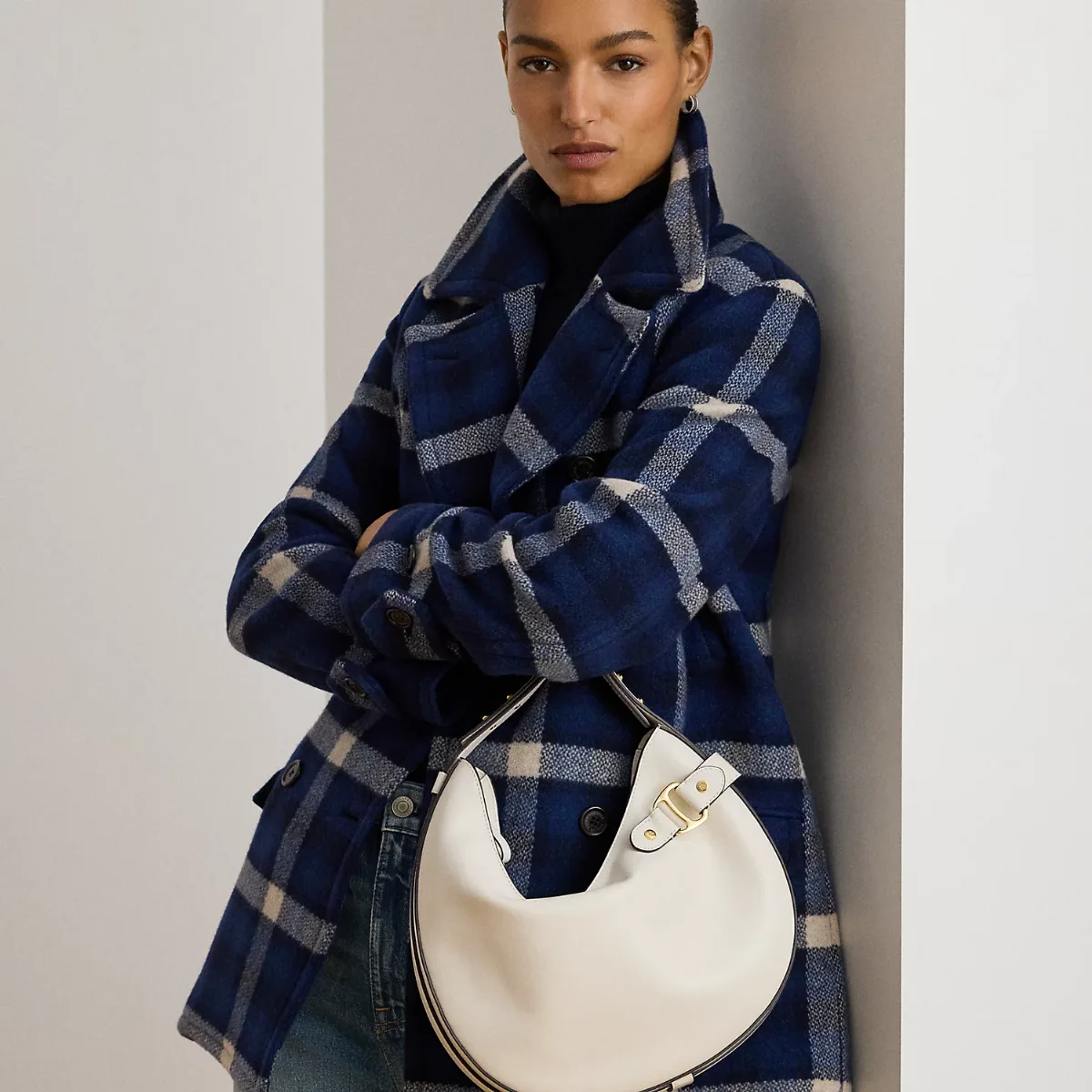 Leather Large Tasha Shoulder Bag