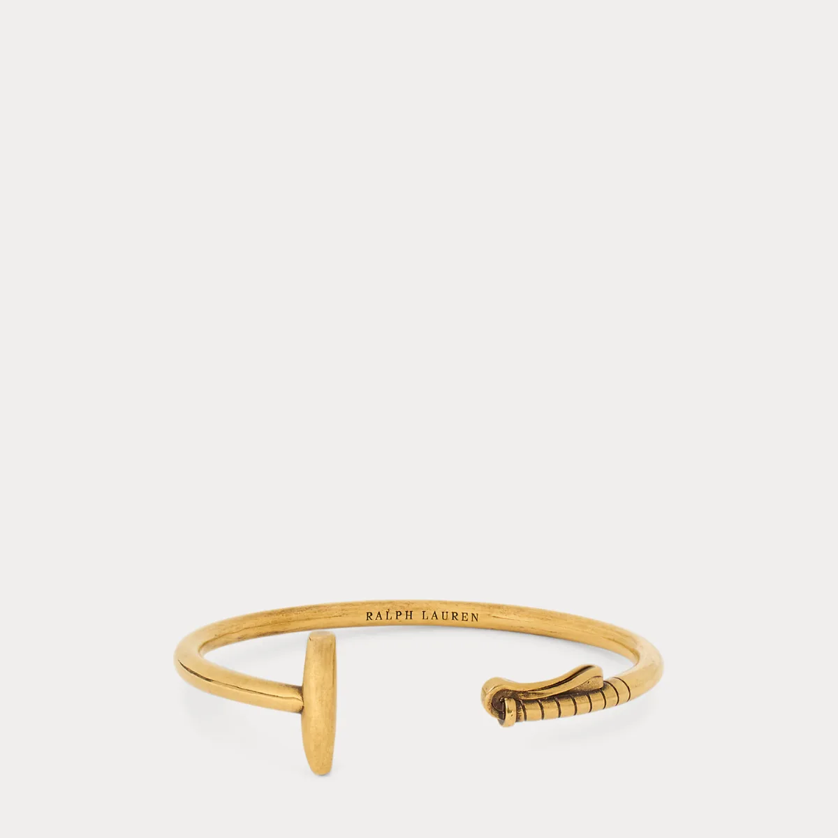 Antiqued Brass Polo Mallet Cuff by Ralph Lauren
