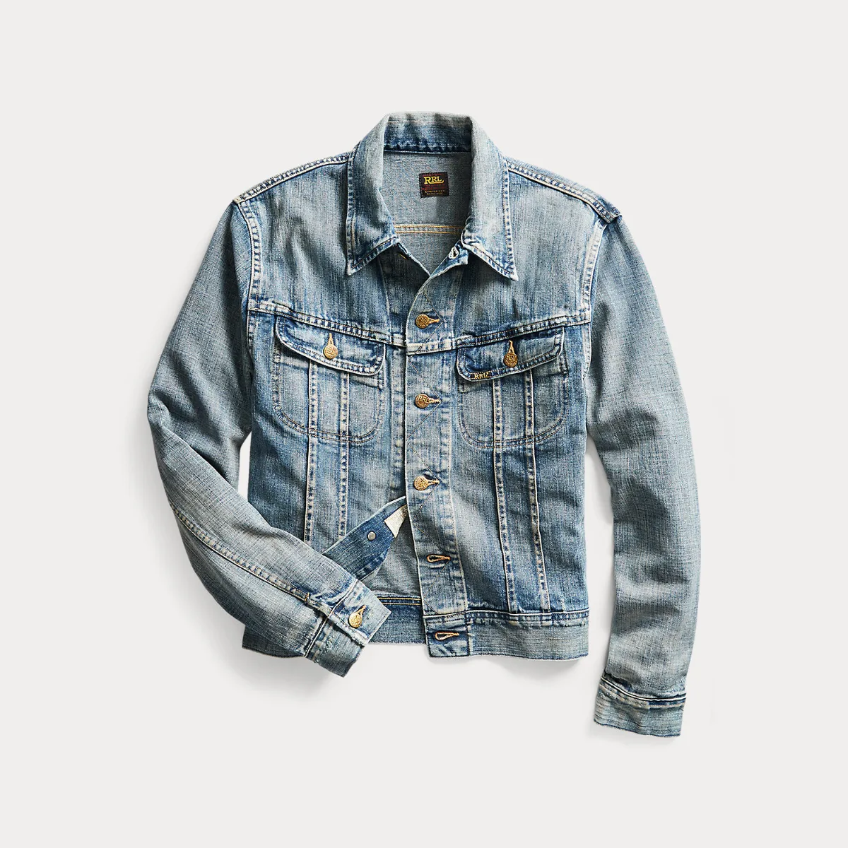 Indigo Denim Trucker Jacket by Ralph Lauren