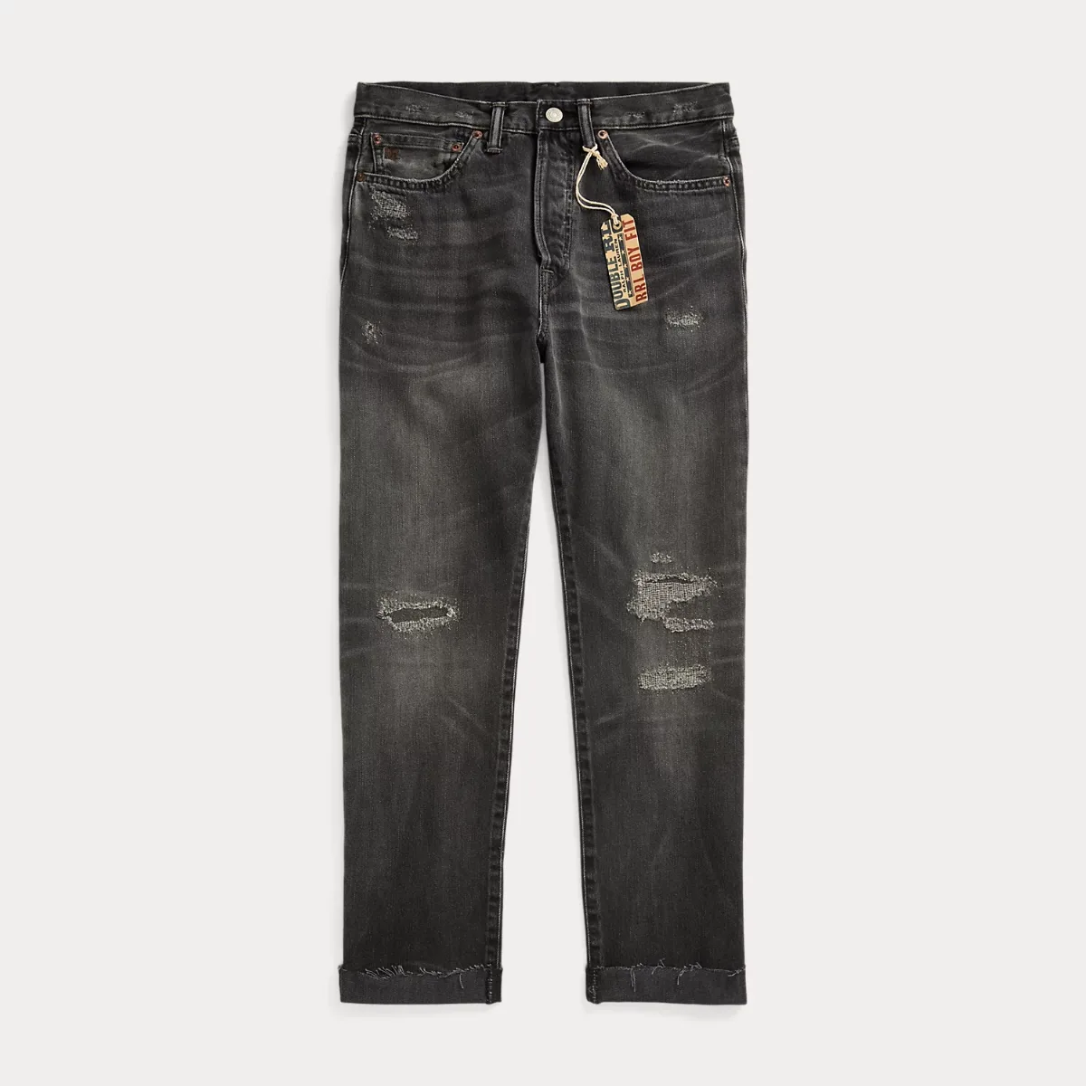 Boy Fit Black Repaired Jean by Ralph Lauren