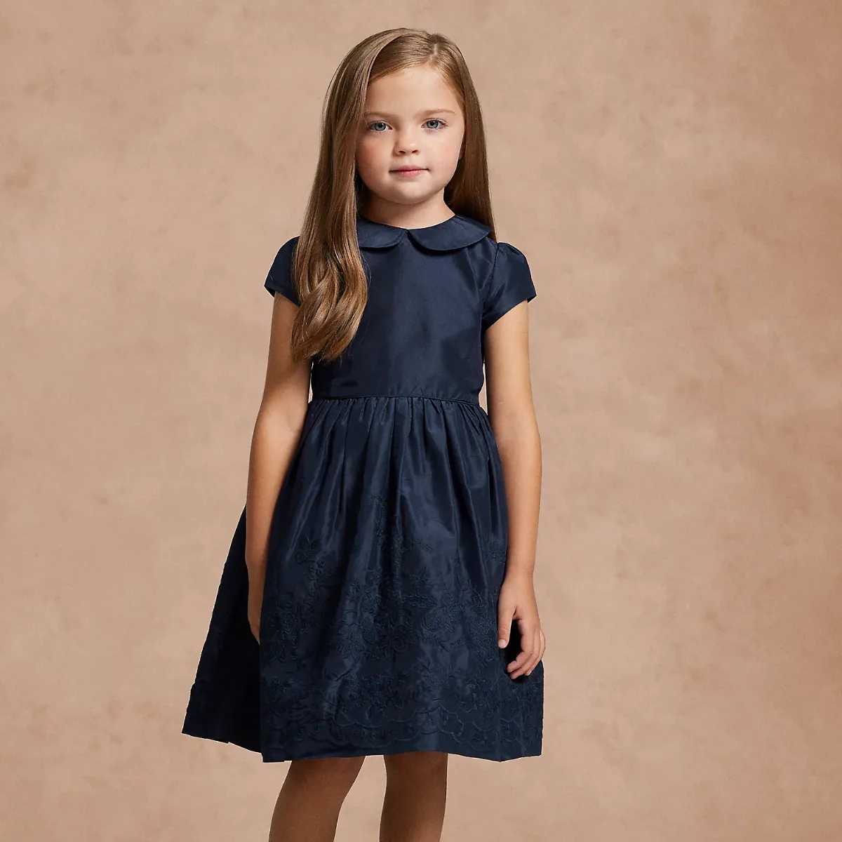 Embroidered Silk Dress by Ralph Lauren