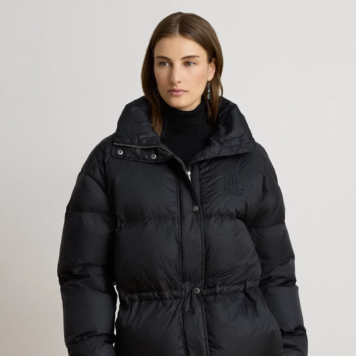Quilted Funnelneck Down Coat by Ralph Lauren