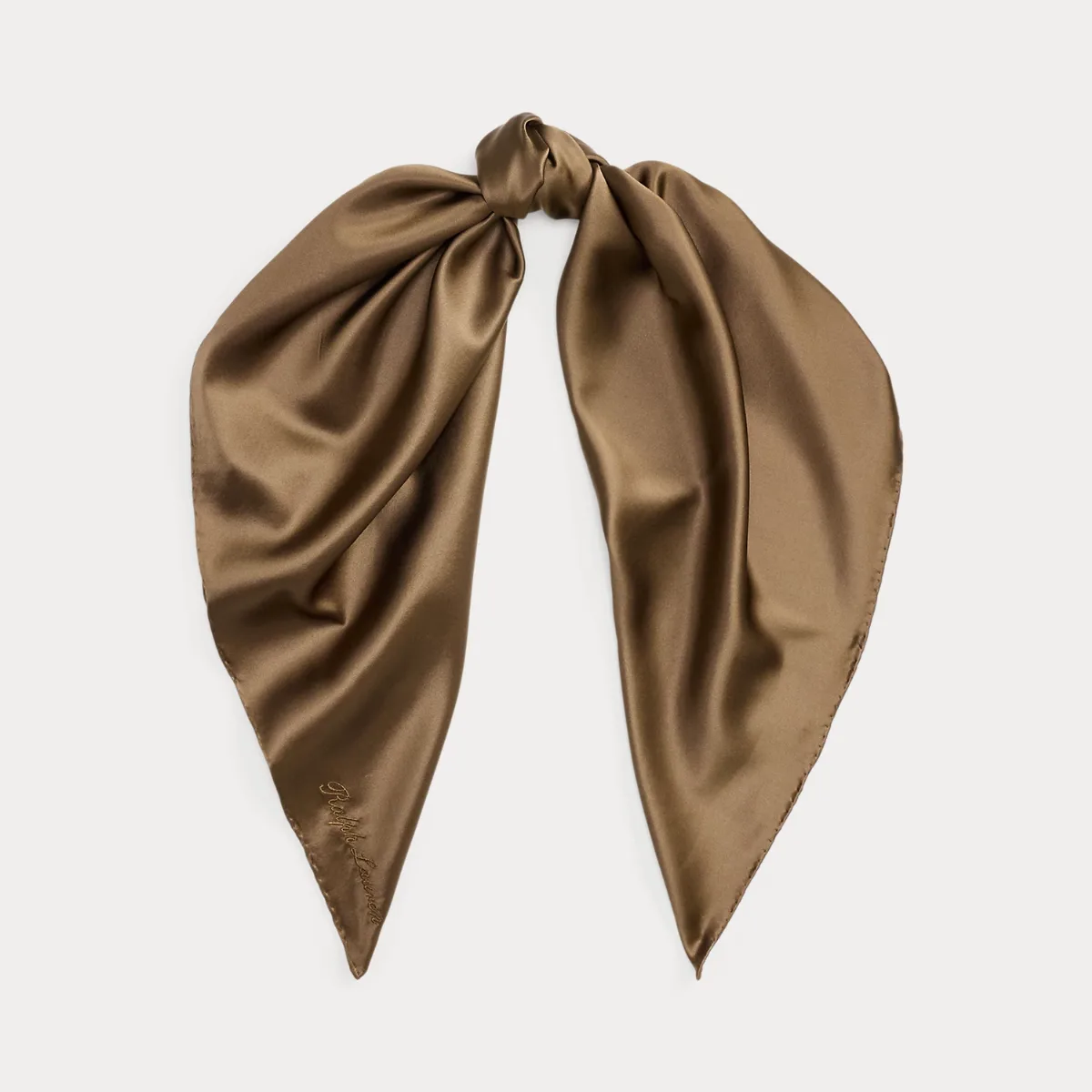 Stretch Silk Charmeuse Square Scarf by Ralph Lauren