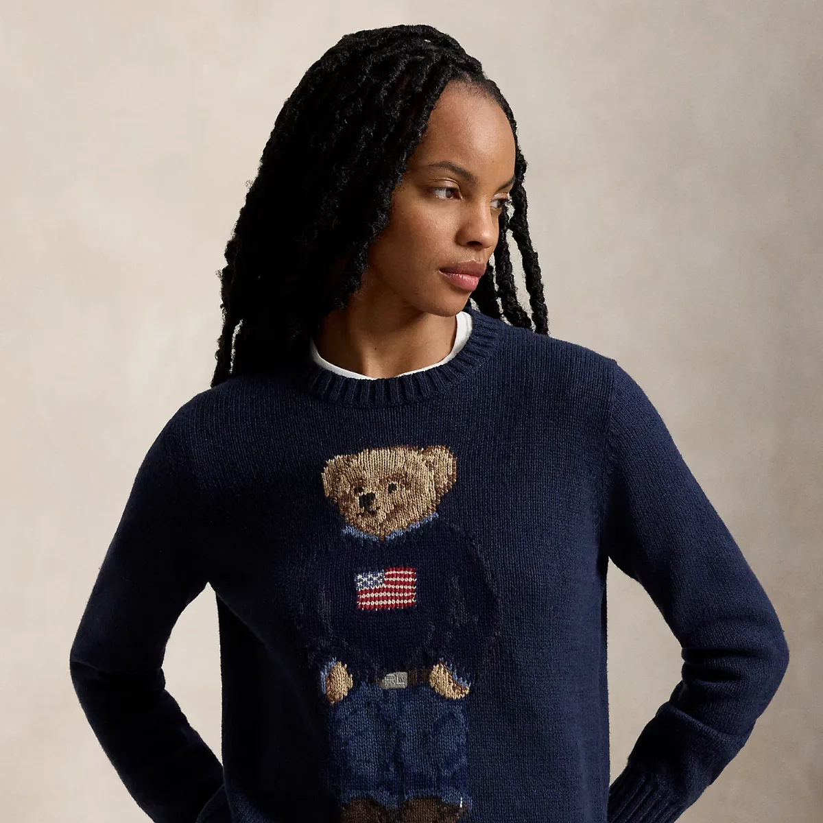 Polo Bear Cotton-Linen Sweater by Ralph Lauren