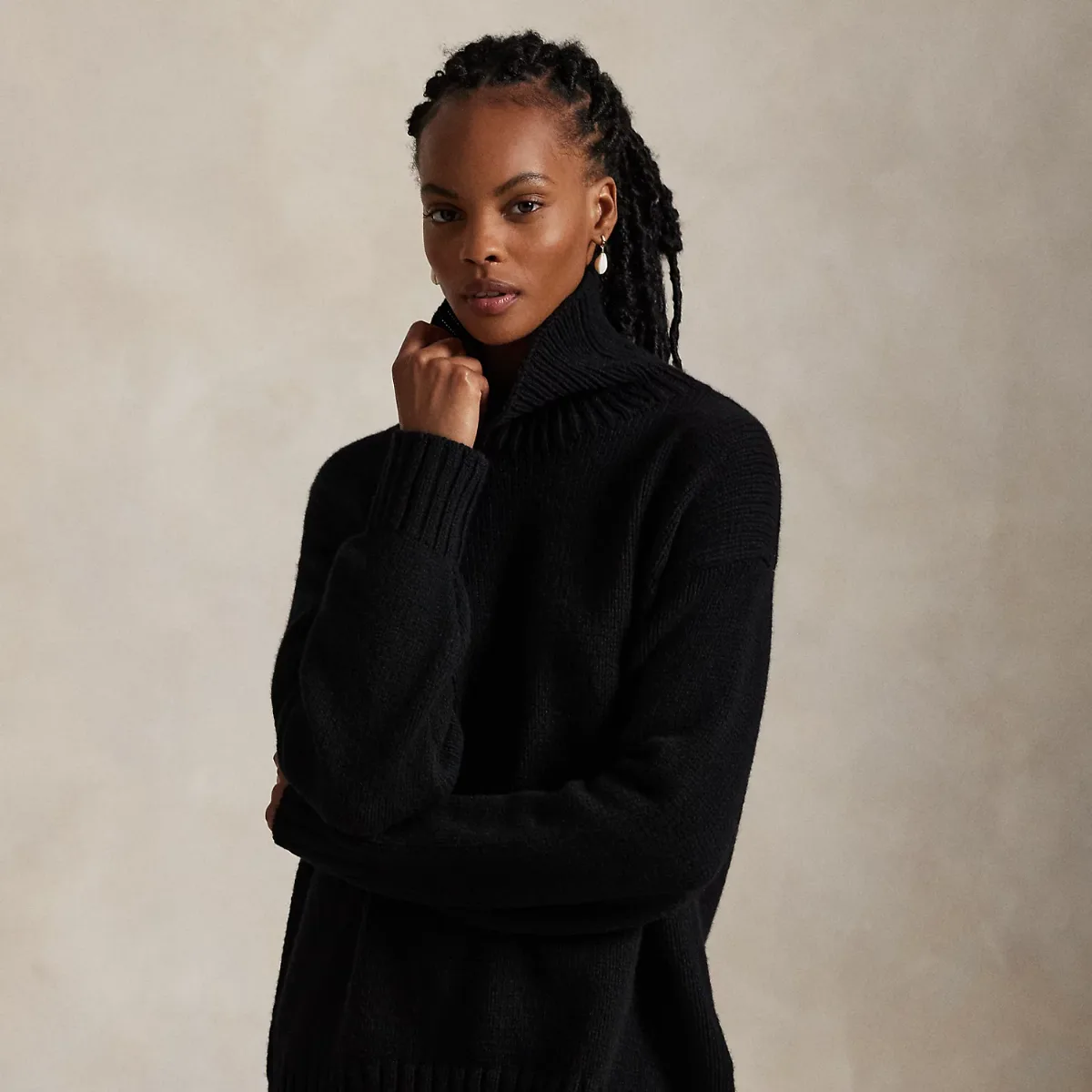Wool-Cashmere Turtleneck Sweater by Ralph Lauren