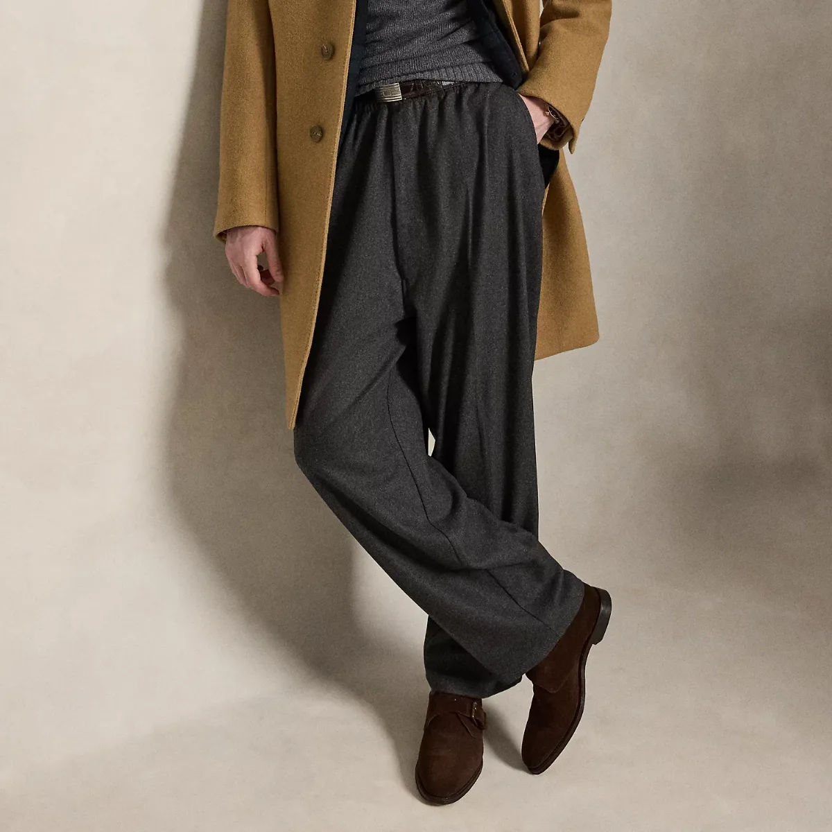 Relaxed Fit Wool Easy Pant by Ralph Lauren