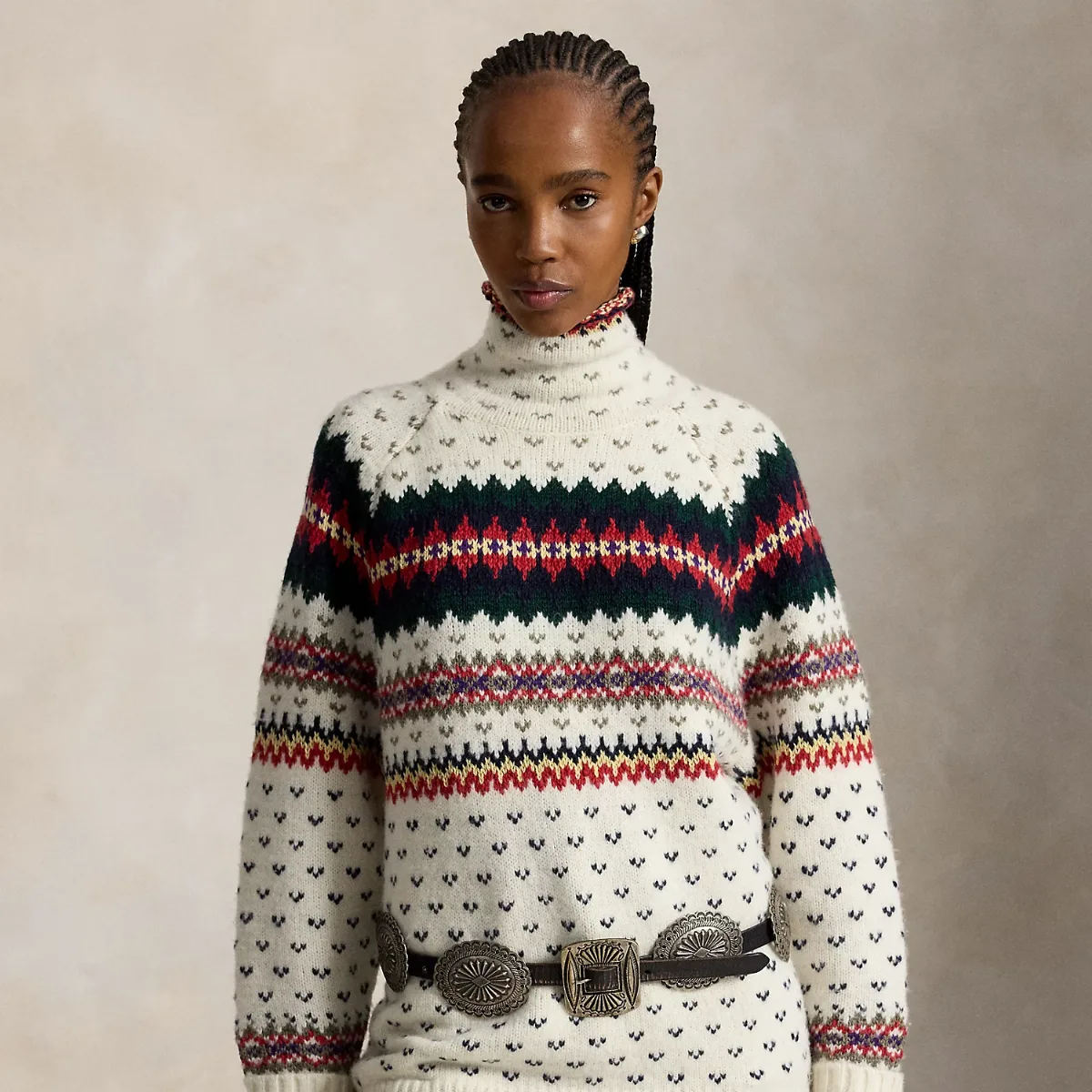 Fair Isle Wool-Blend Turtleneck Sweater by Ralph Lauren