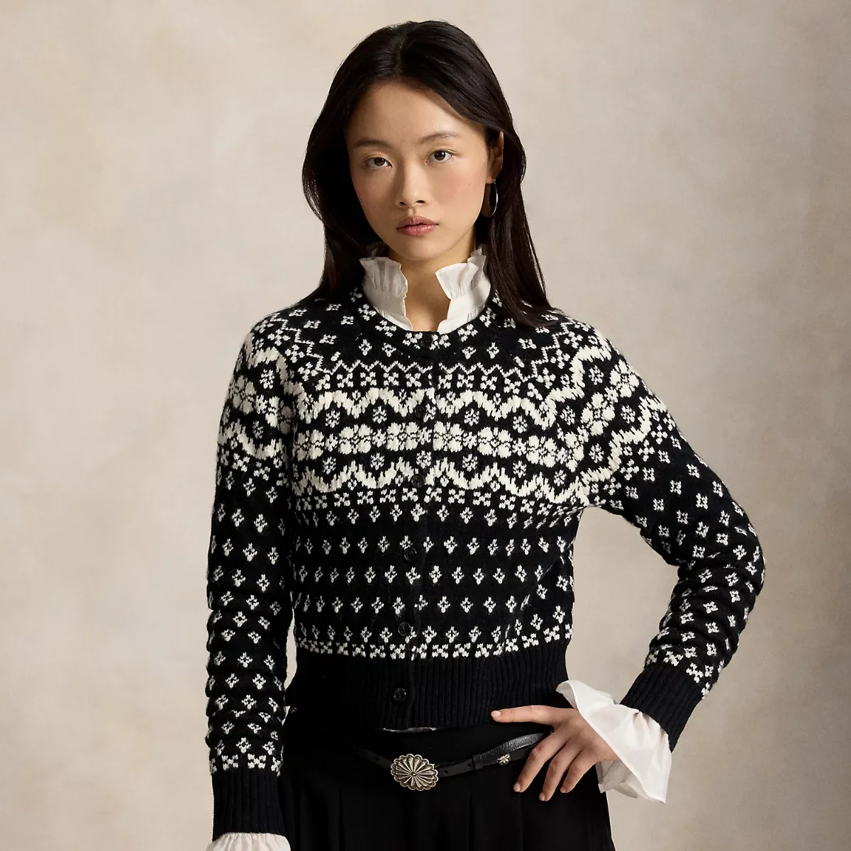 Fair Isle Wool-Blend Cardigan by Ralph Lauren