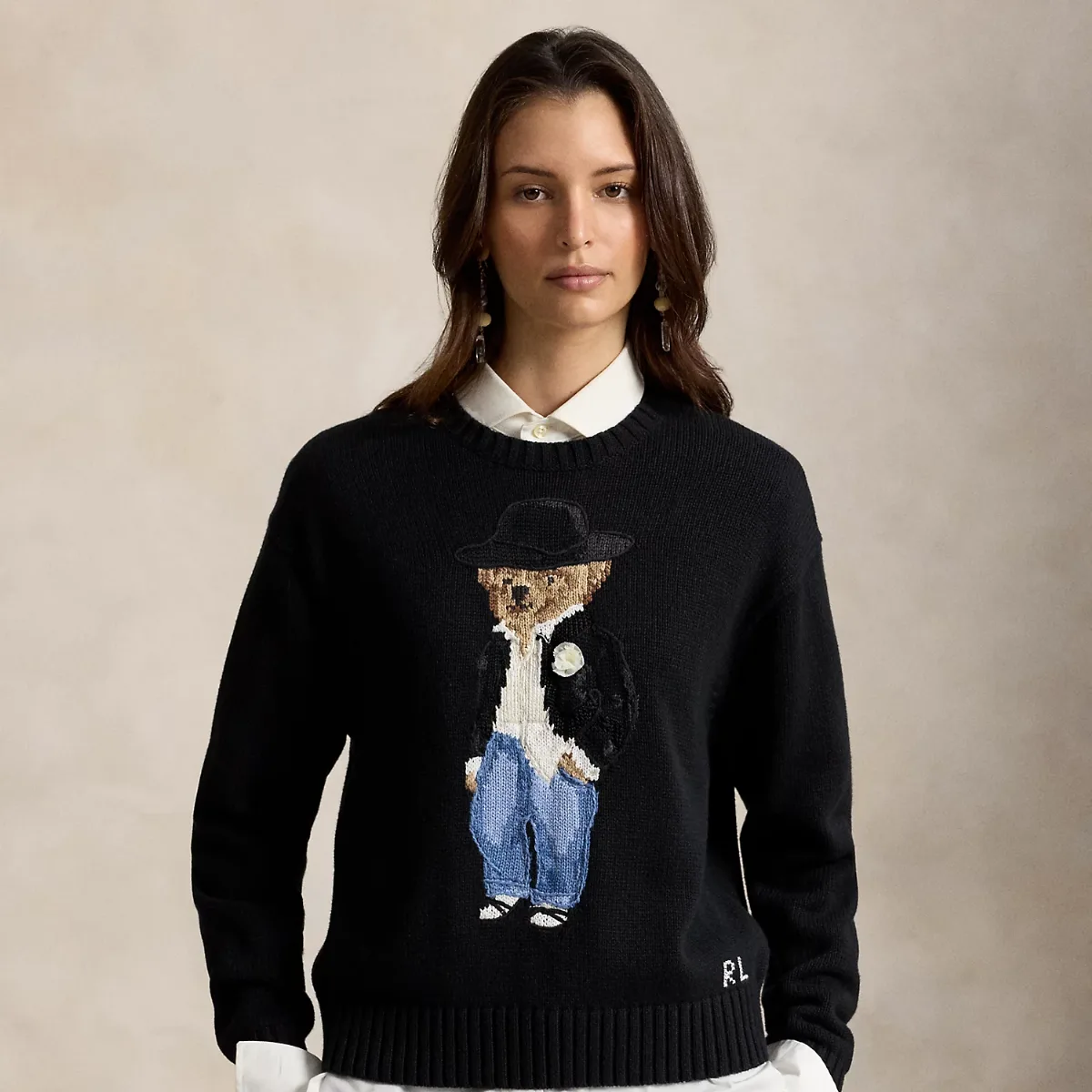 Holiday Polo Bear Cotton Crewneck by Ralph Lauren