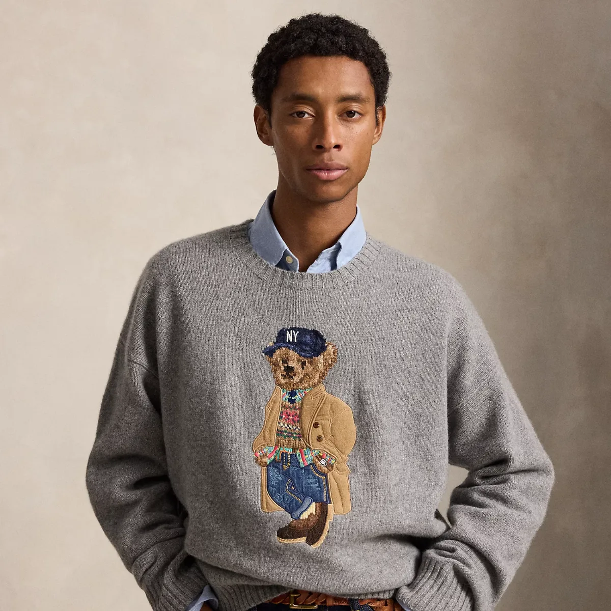 Relaxed Fit Polo Bear Sweater by Ralph Lauren