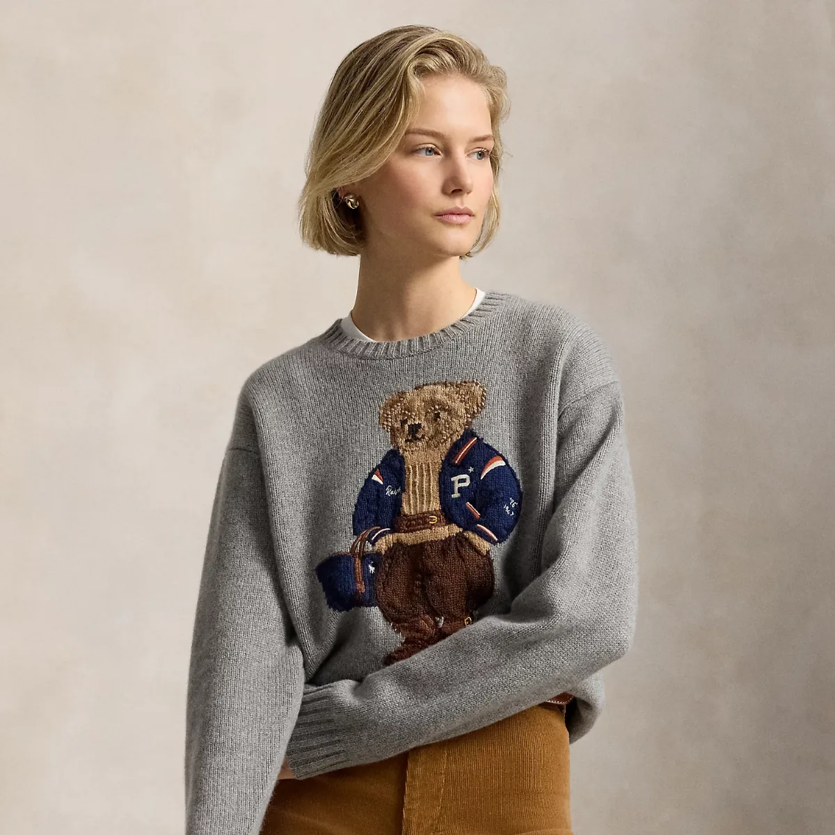 Polo Bear Wool-Cashmere Sweater by Ralph Lauren