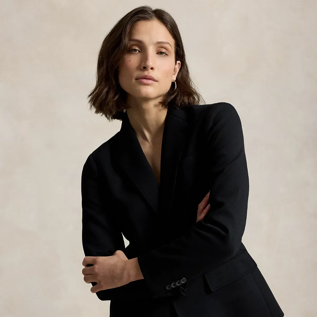 Single-Breasted Ponte Blazer by Ralph Lauren