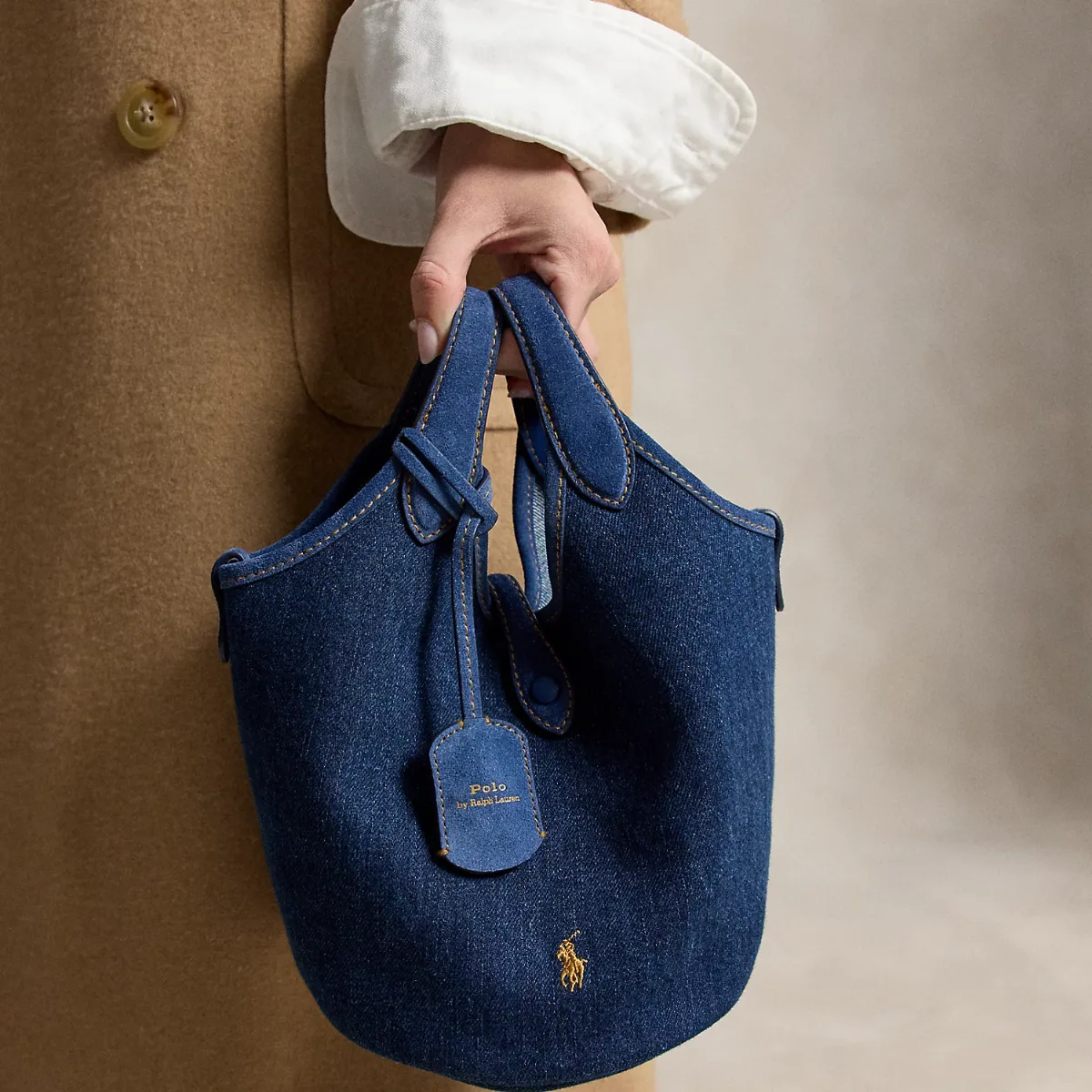 Polo Play Denim Small Tote & Crossbody by Ralph Lauren