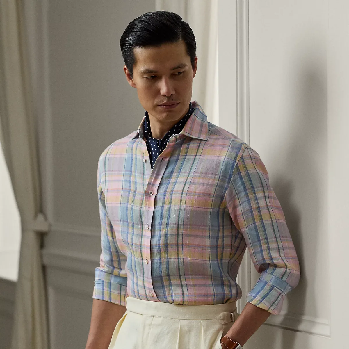 Plaid Linen Shirt