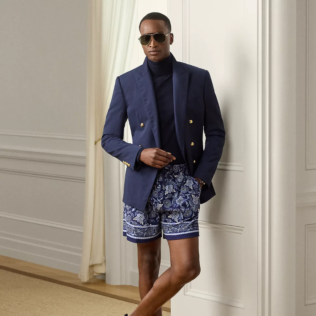 Paisley-Print Terry Short by Ralph Lauren