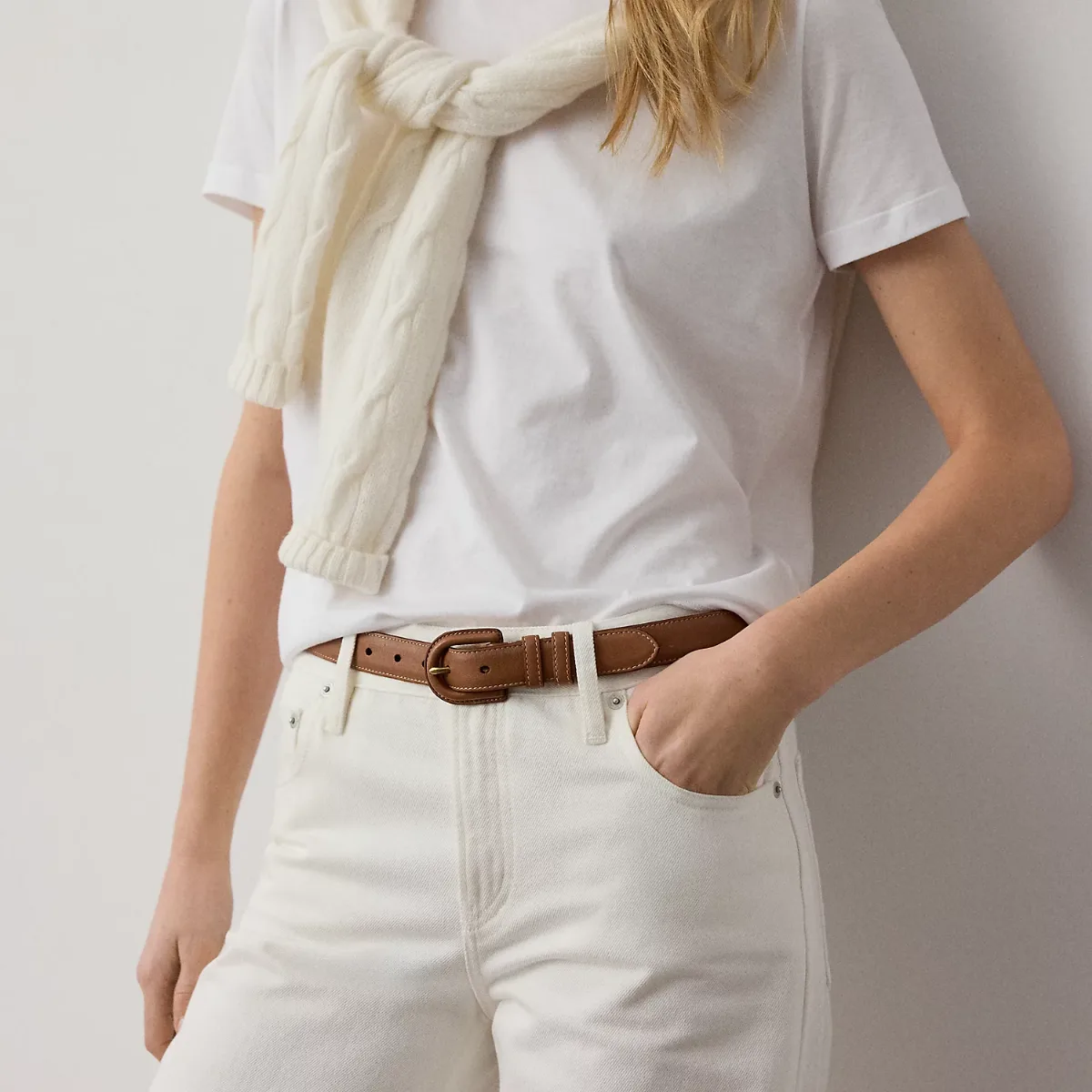 Calfskin Buckle Belt by Ralph Lauren
