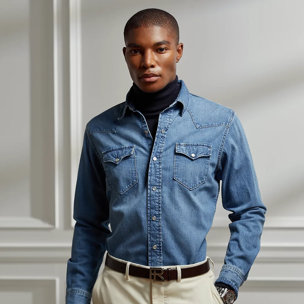 Denim Western Shirt