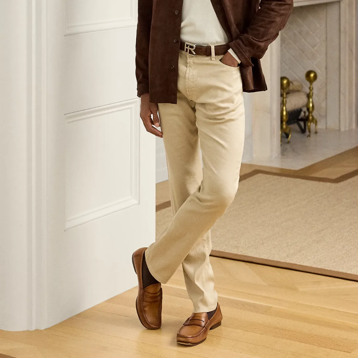 Slim Fit Stretch Linen-Cotton Jean by Ralph Lauren