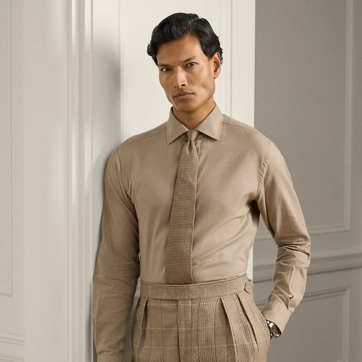 Glen Check Twill Shirt