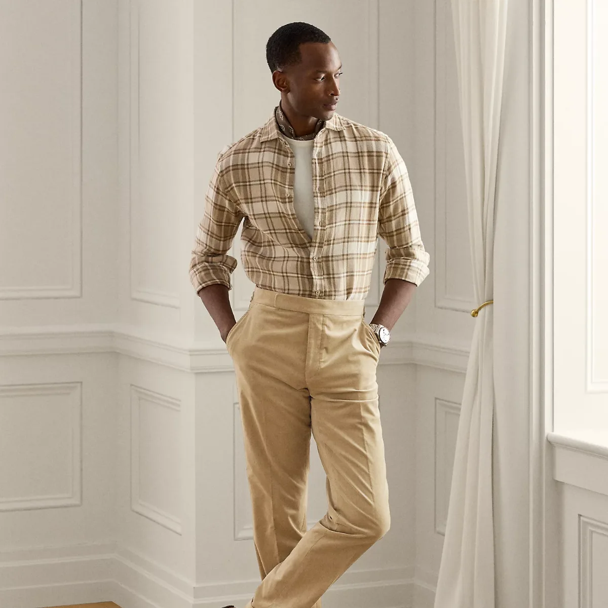 Gregory Hand-Tailored Corduroy Trouser by Ralph Lauren