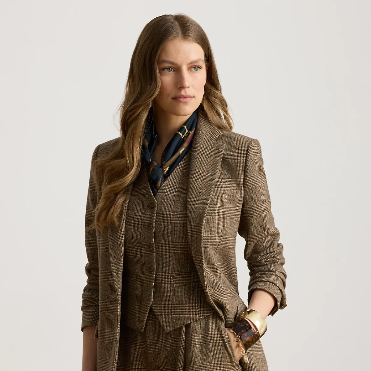 Glen Plaid Wool Twill Blazer by Ralph Lauren