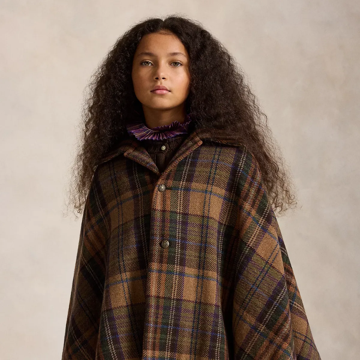 Wool Tweed Cape by Ralph Lauren