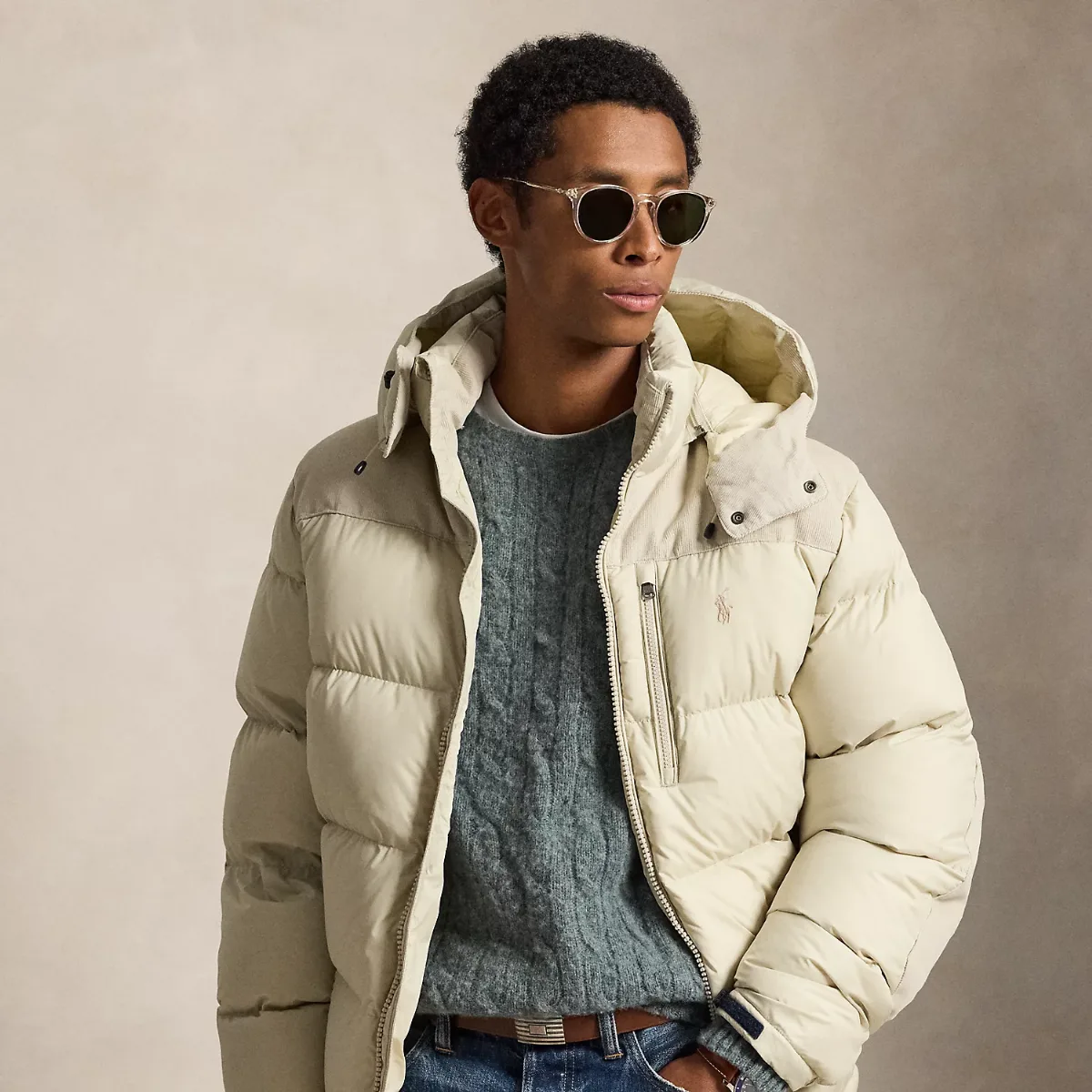 The Gorham Hybrid Down Jacket by Ralph Lauren