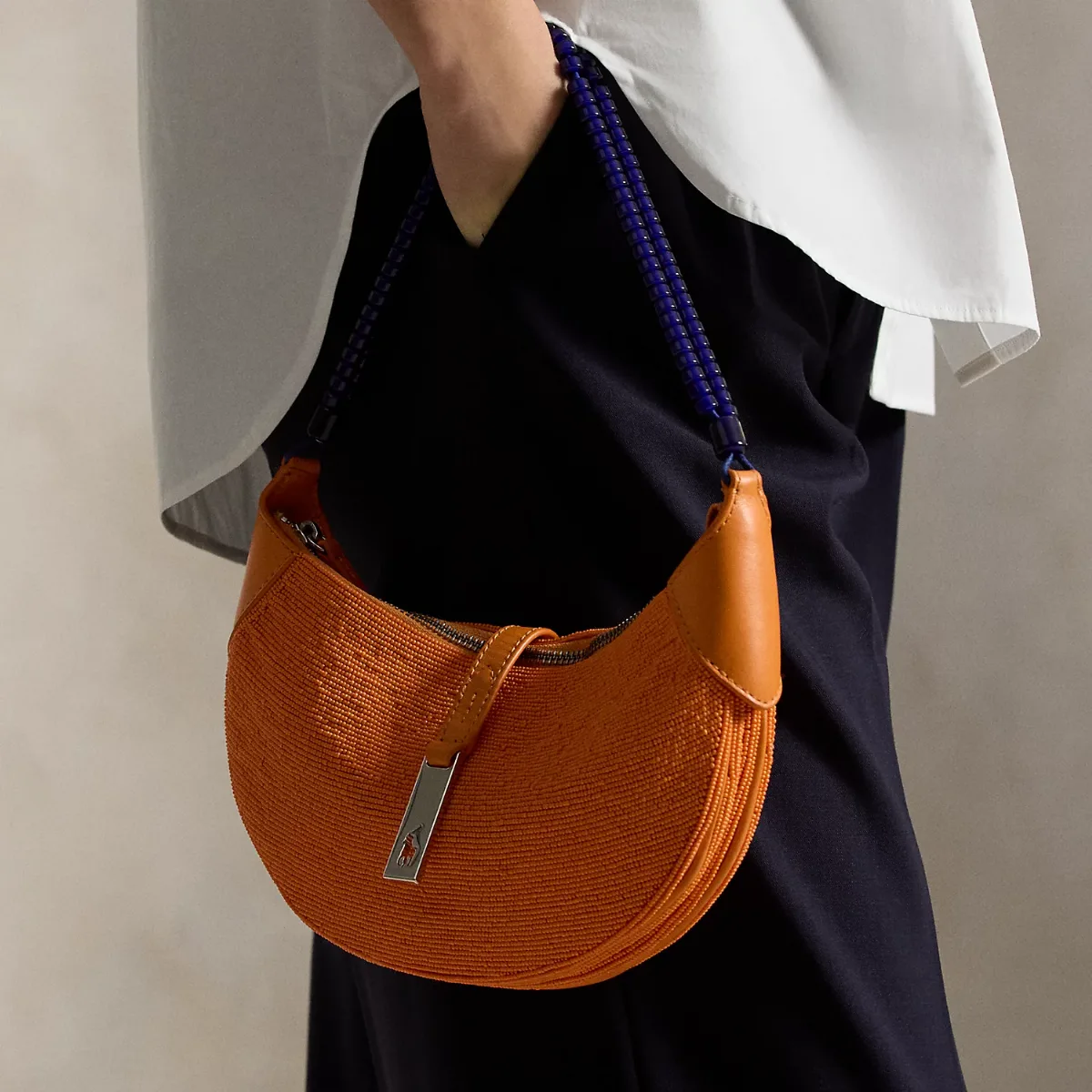 Polo ID Beaded Mini Shoulder Bag by Ralph Lauren