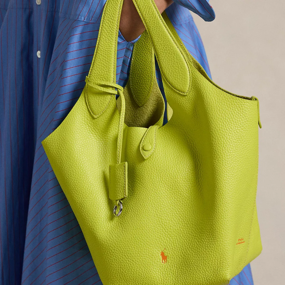 Polo Play Leather Tote by Ralph Lauren
