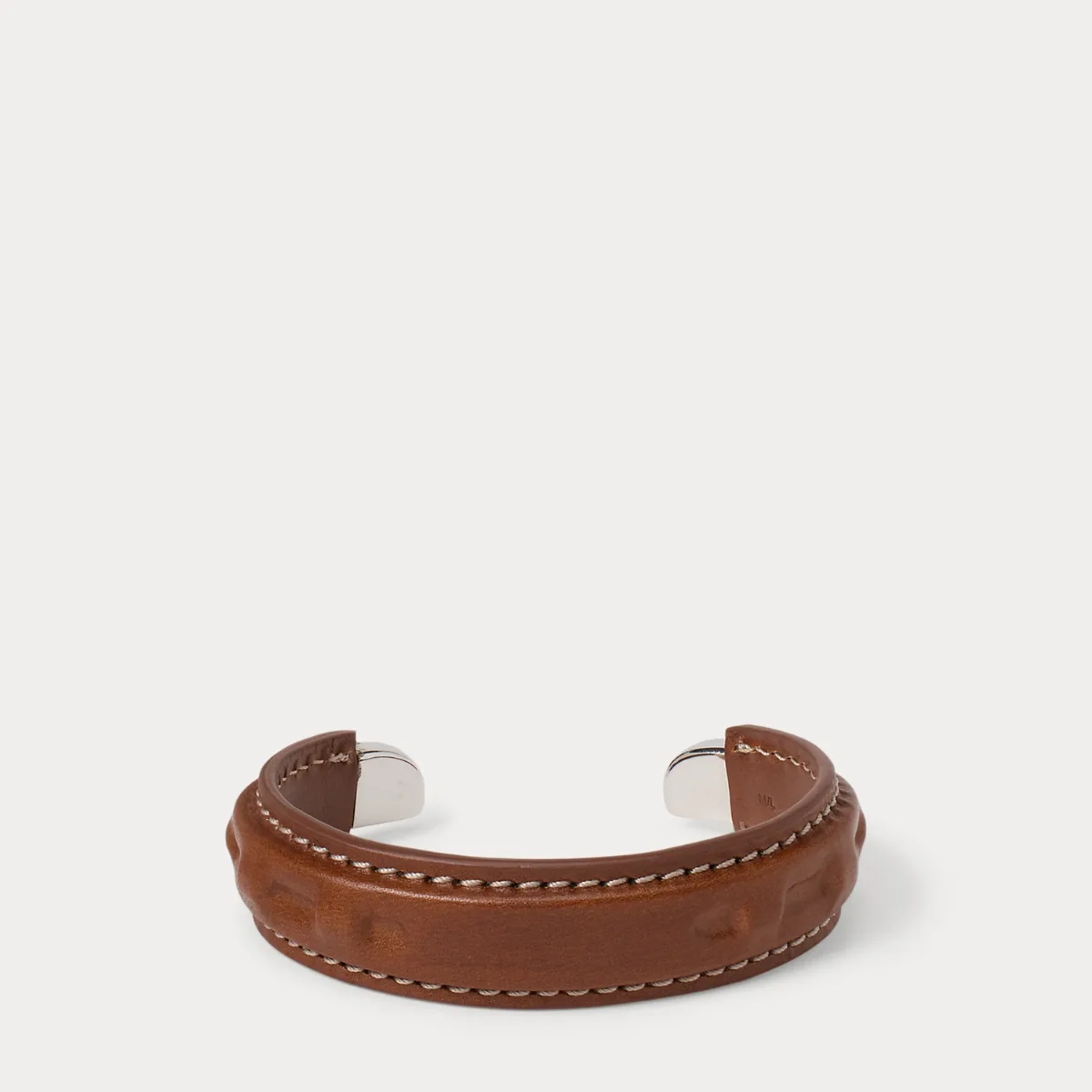 Calfskin-Wrapped Sterling Silver Cuff by Ralph Lauren