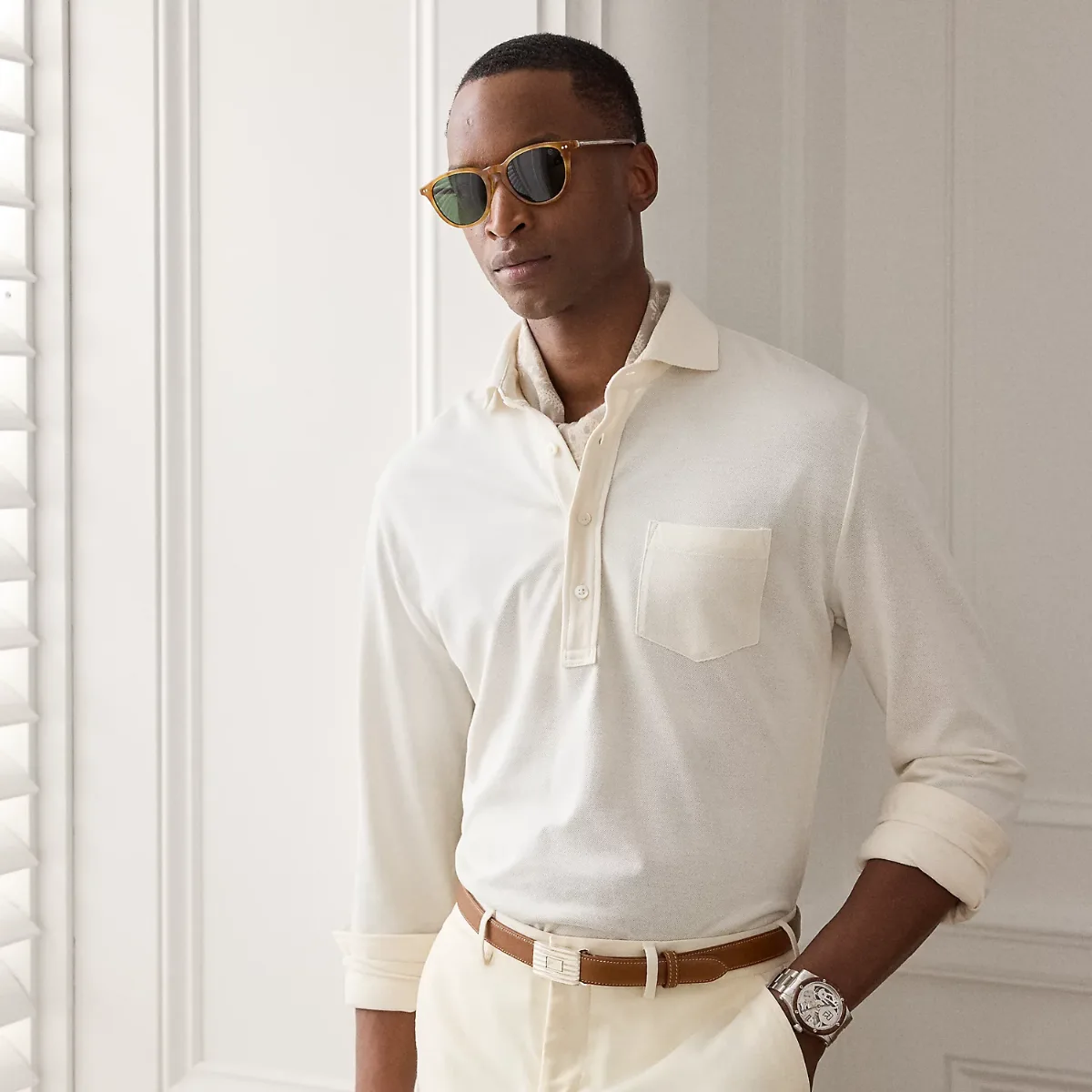 Washed Piqué Polo Shirt by Ralph Lauren
