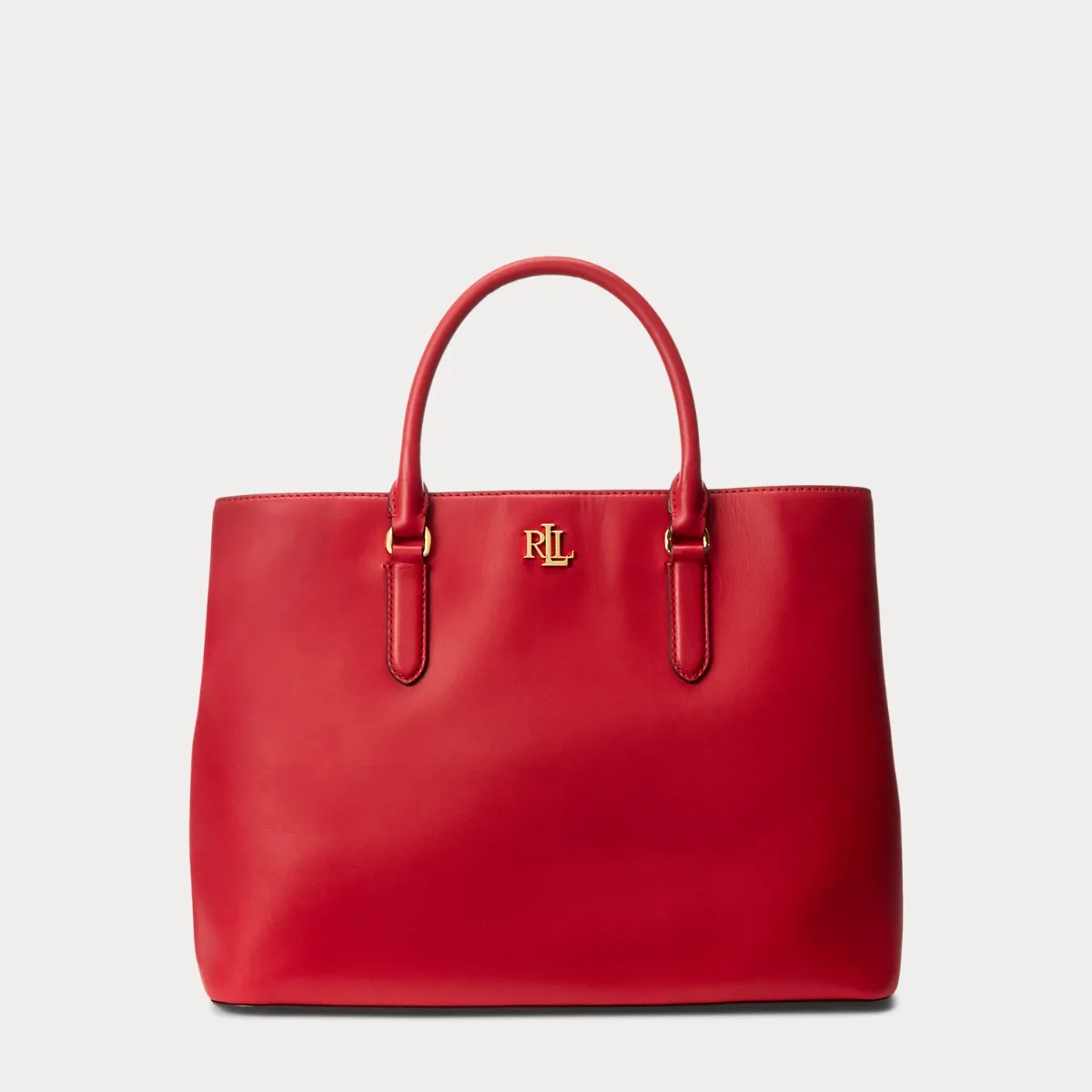 Leather Large Marcy Satchel by Ralph Lauren