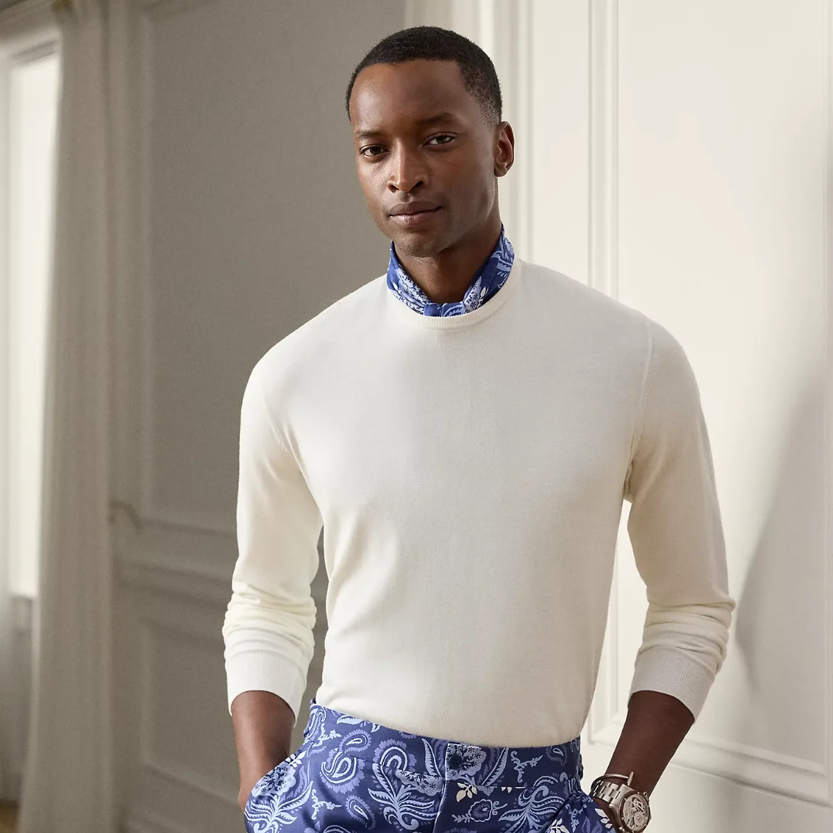 Cotton Crewneck Sweater by Ralph Lauren