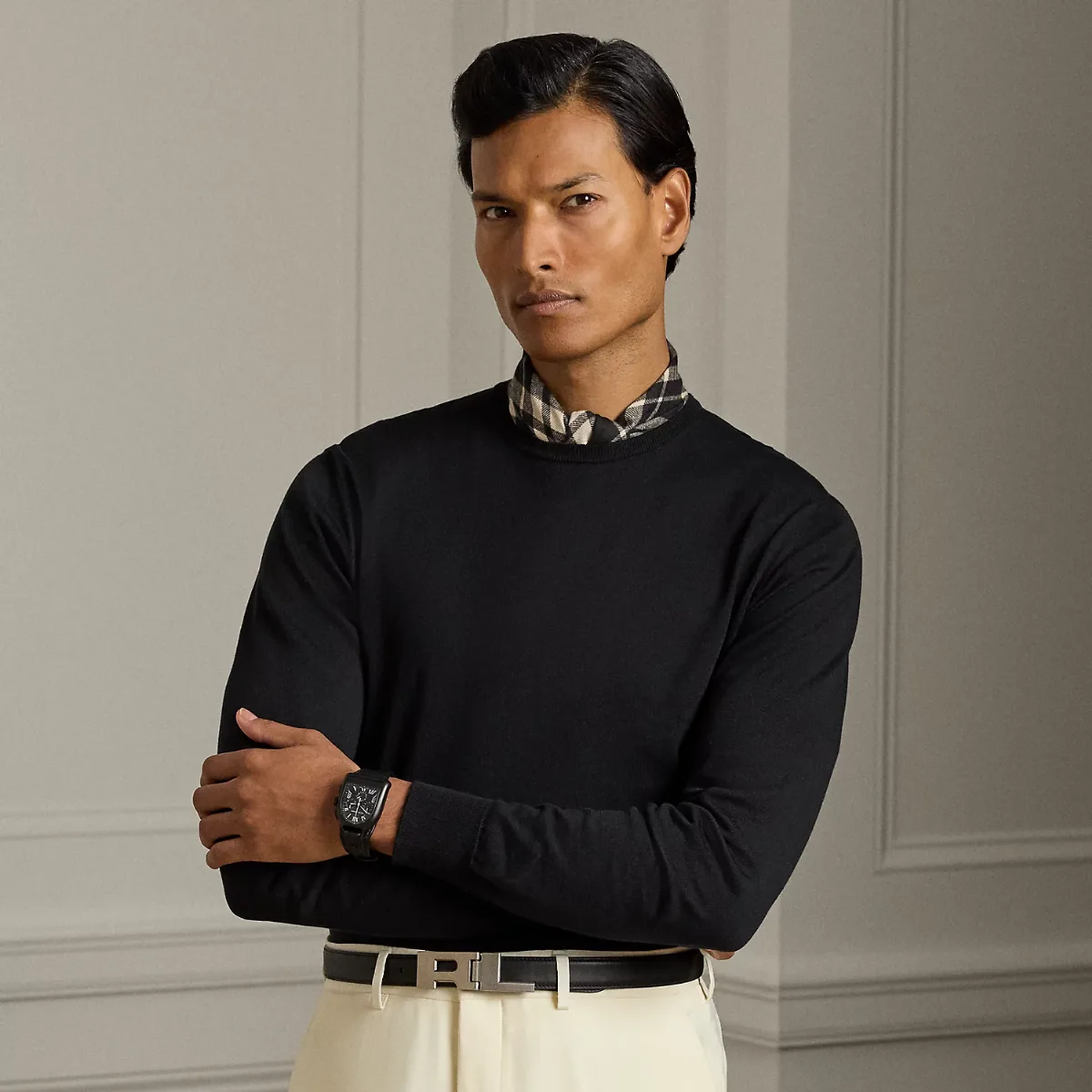 Cotton Crewneck Sweater by Ralph Lauren