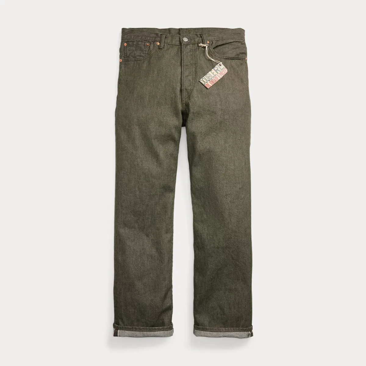 Vintage 5-Pocket Olive Selvedge Jean by Ralph Lauren