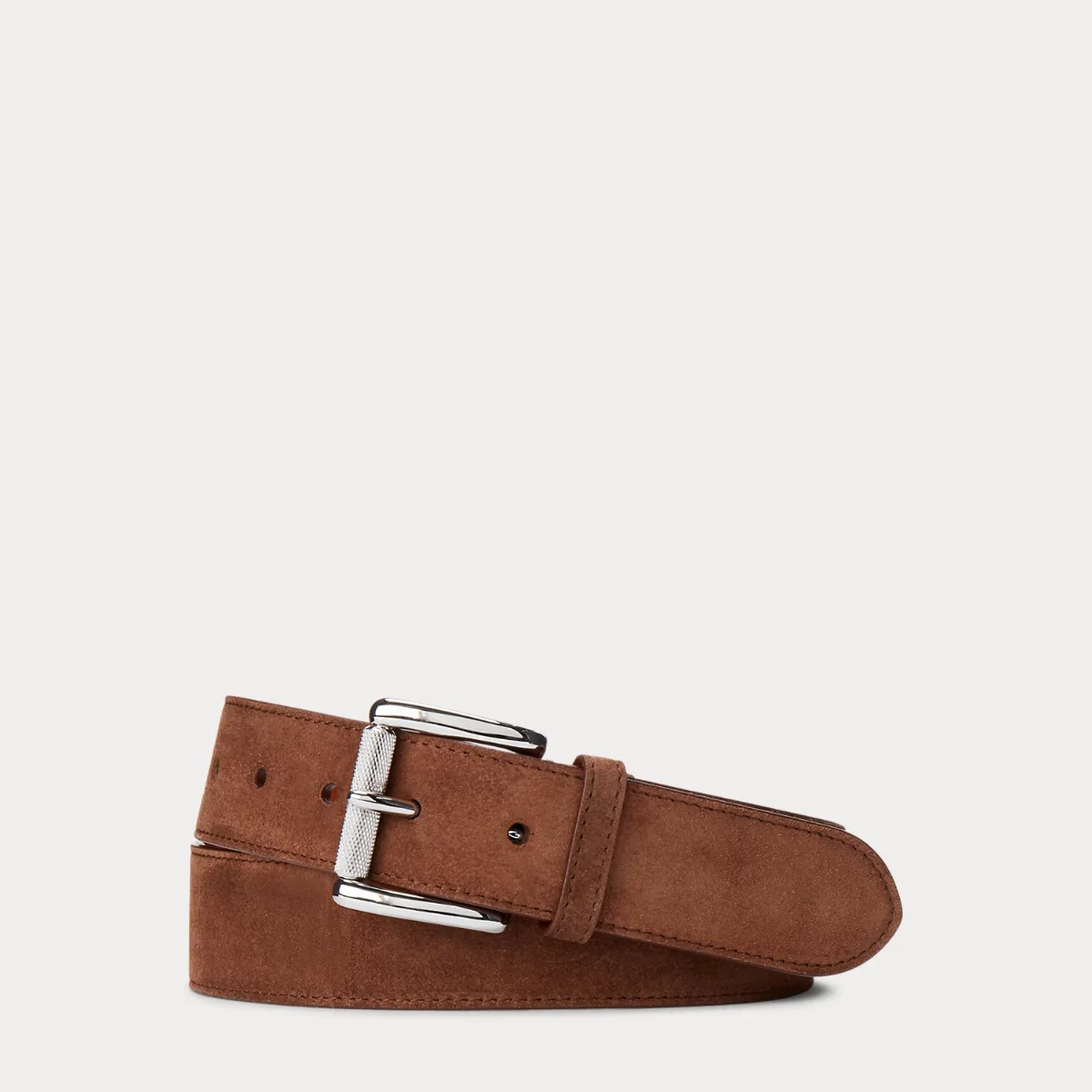Suede Roller-Buckle Belt by Ralph Lauren