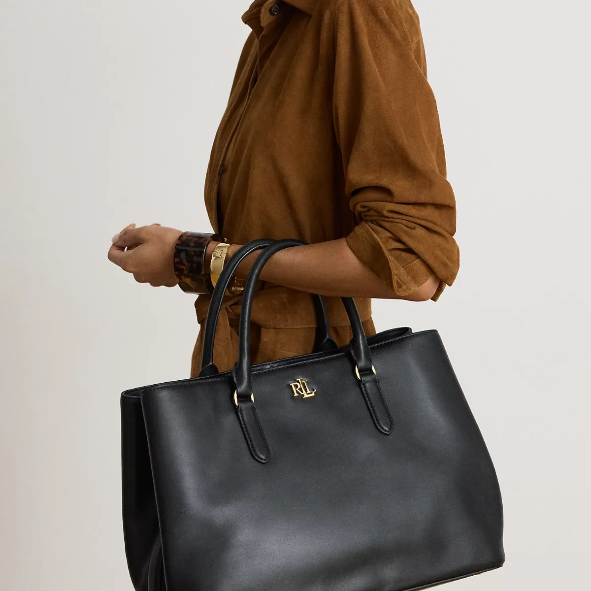 Leather Large Marcy Satchel