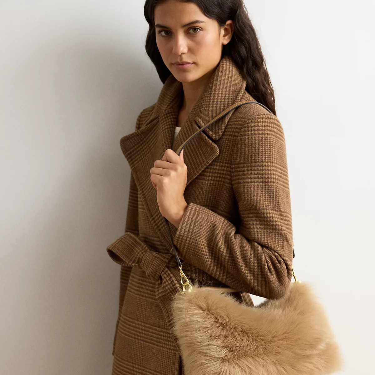 Shearling Small Blaike Shoulder Bag