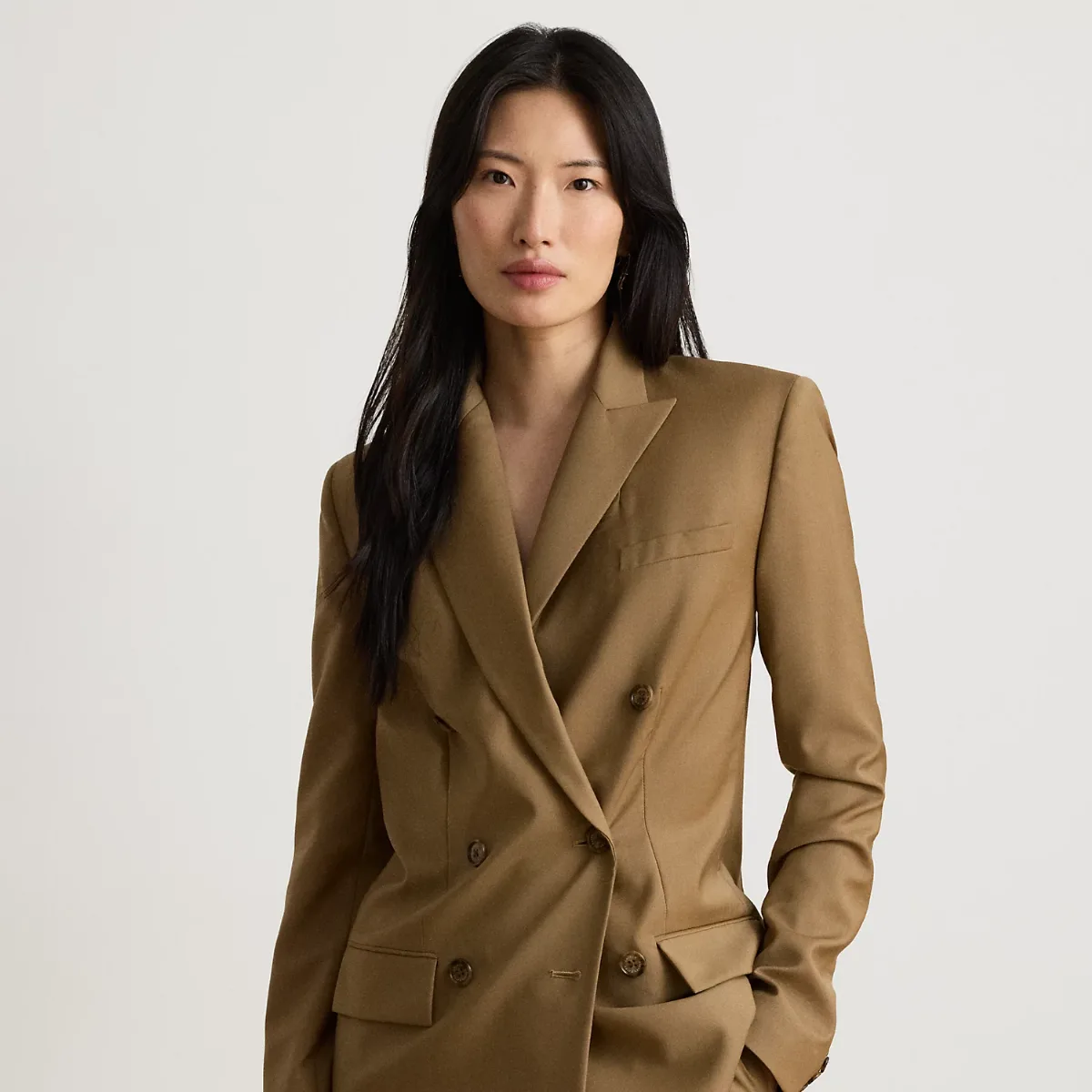 Double-Breasted Wool Blazer by Ralph Lauren