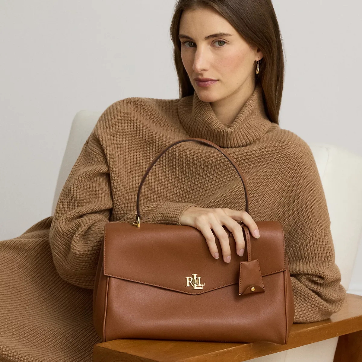 Nappa Leather Medium Farrah Soft Satchel