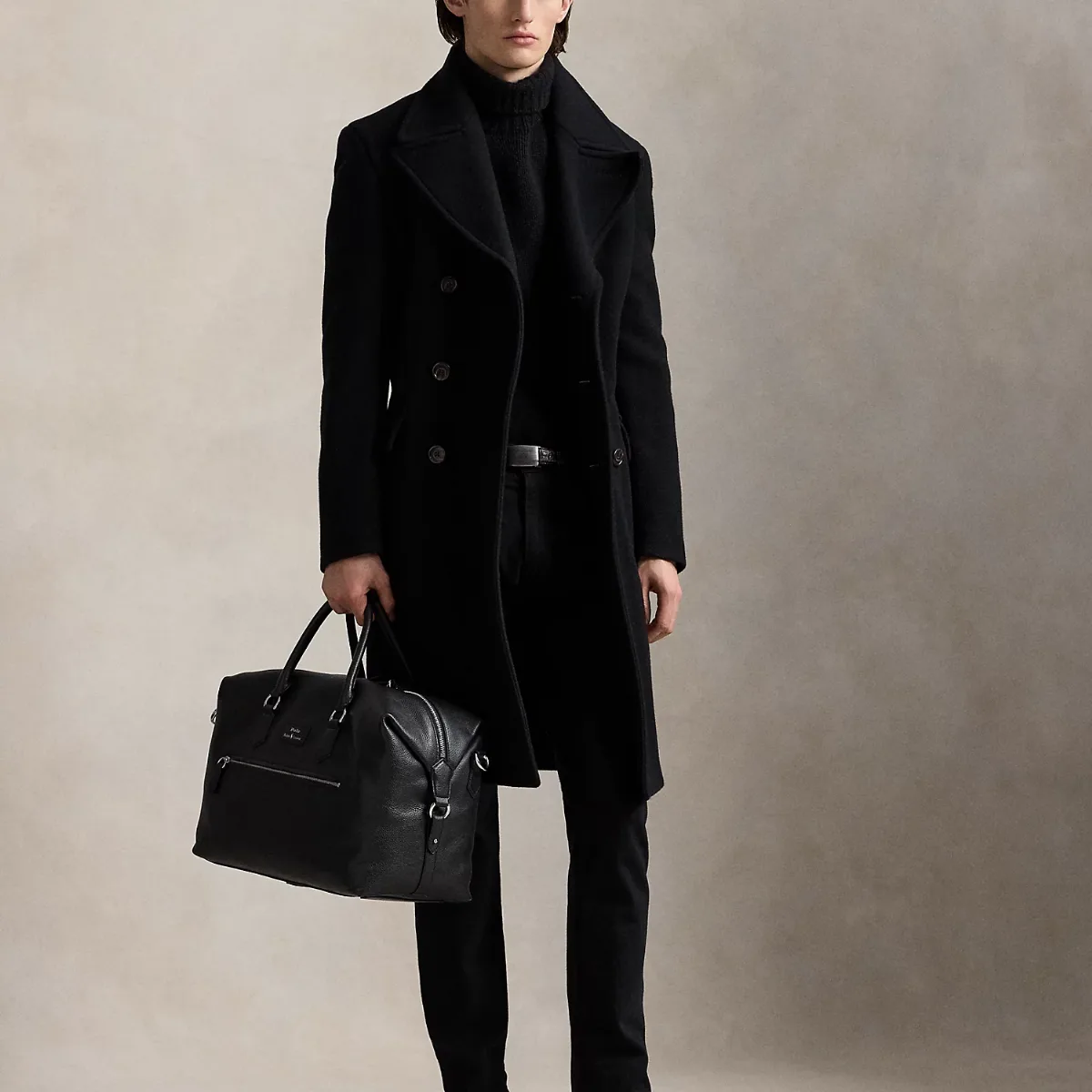 Pebbled Leather Duffel by Ralph Lauren