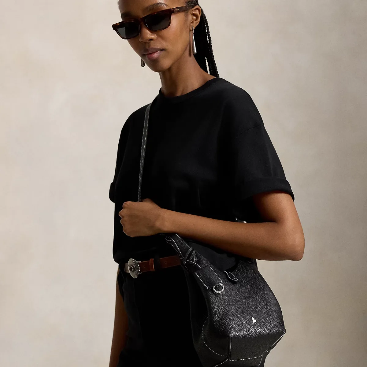 Polo Play Leather Small Tote & Crossbody by Ralph Lauren