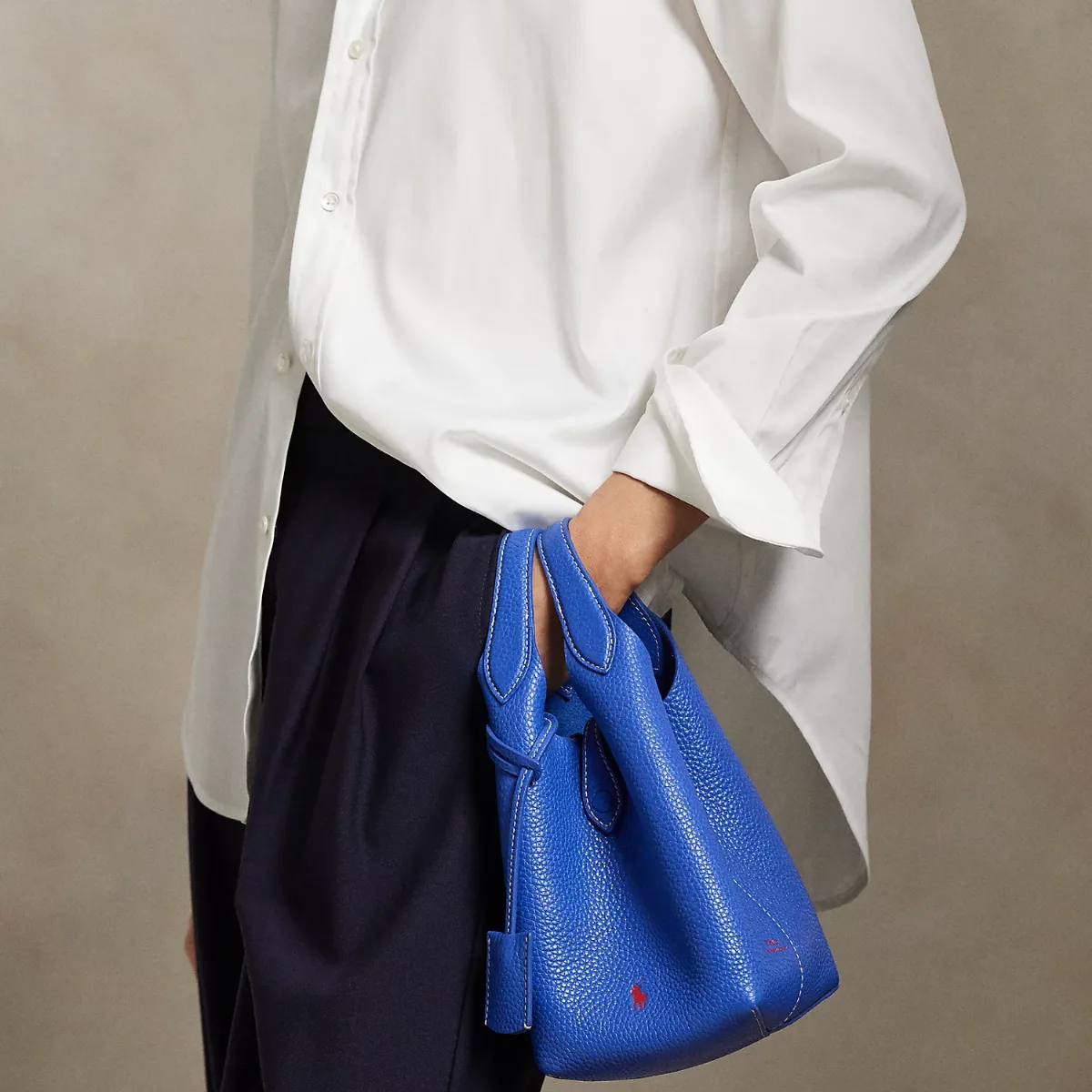 Polo Play Leather Small Tote & Crossbody by Ralph Lauren