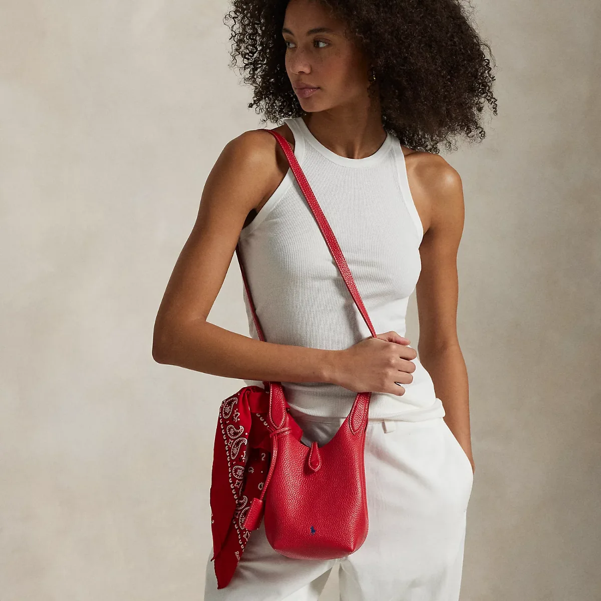 Polo Play Leather Small Tote & Crossbody by Ralph Lauren