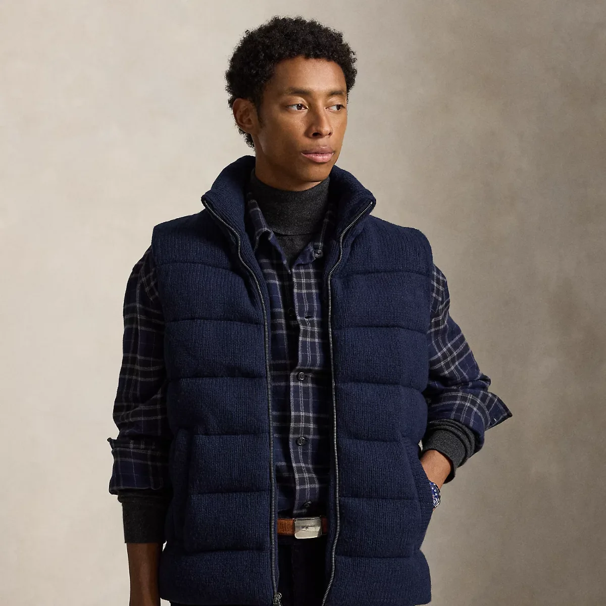 Quilted Wool Sweater Vest by Ralph Lauren