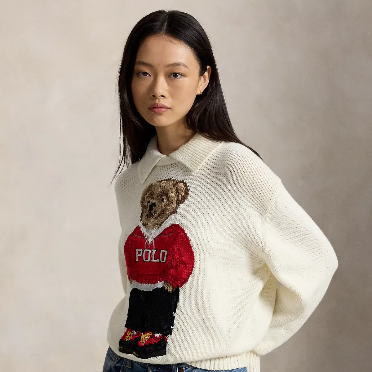 Polo Bear Linen-Cotton Sweater by Ralph Lauren